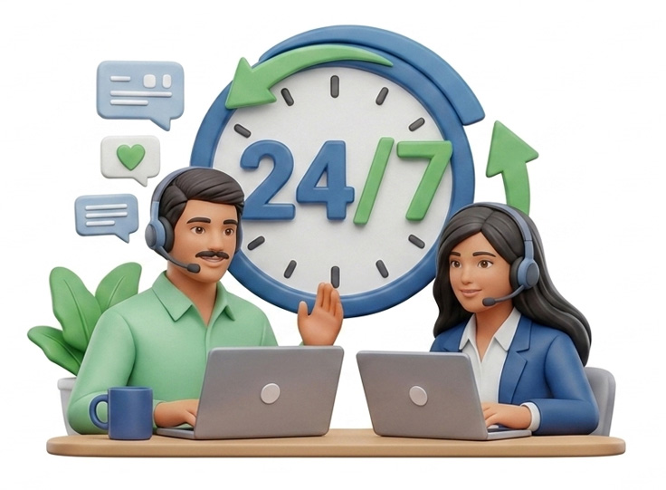 Team providing end-to-end business support