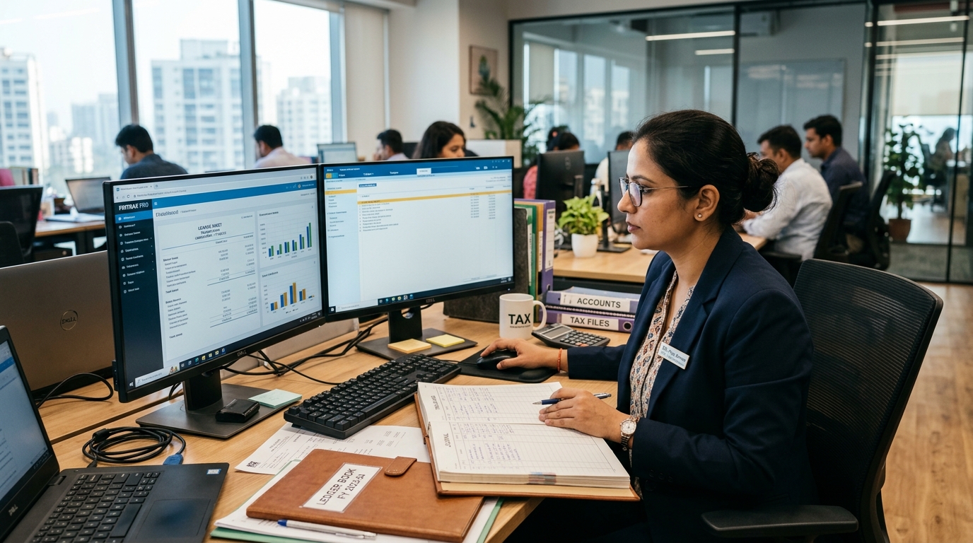Professional bookkeeping and accounting team at TaxYntra Advisory LLP
